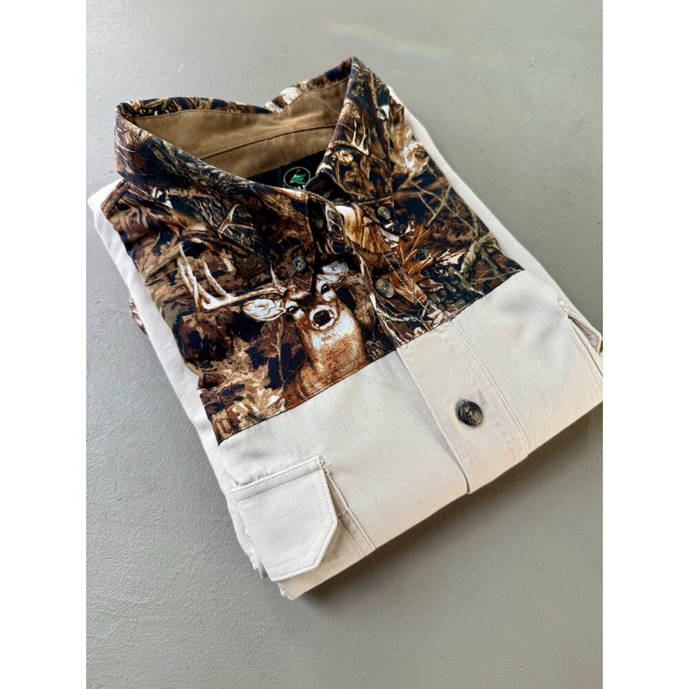 RedHead Deer Camo Hunting Button Up Shirt XLT NWOT Whitetail Western